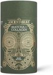 Ancient + Brave Matcha + Collagen 150g Tub - Lion's Mane Mushroom Powder for Mental Clarity - Hydrolysed Collagen Peptides - for Skin, Hair & Nails - Organic Matcha Tea, MCT Oil, Moringa & Cinnamon