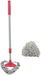 Xifando Small Triangular Mop-Mini Housekeeping Cleaning Microfiber Chenille Extension-Type Mop