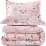 JSD Pink Unicorn Kids Comforter Set