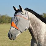 Cashel Crusader Horse Fly Mask, Standard, Warmblood, Orange