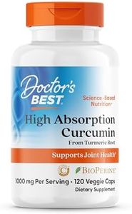 Doctor's Best Curcumin From Turmeric Root, Non-GMO, Gluten Free, Soy Free, Joint support, 500mg Caps with C3 Complex & BioPerine, 120 Veggie Caps