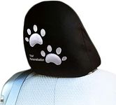 Yupbizauto Personalized Embroidery Dog Cat Animal White Paw Logo Truck SUV Car Seat Headrest Cover 1 Piece Made in USA