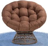Bme 40" Ergonomic Wicker Papasan Ch