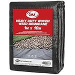 GroundMaster 1M x 10M HEAVY DUTY WEED CONTROL FABRIC GROUND COVER MEMBRANE