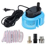 Yaegoo Submersible Pool Cover Pump, 850 GPH Swimming Pool Cover Pump Kit with Hose and Adapters