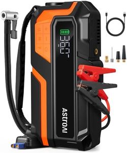 AstroAI M10 6000A 150PSI Car Jump Starter with Air Compressor - 12V Portable Battery Booster (All Gas/12.0L Diesel), Smart Tire Inflator, Heavy-Duty Jumper Cables, Power Bank, LED Light, Storage Case