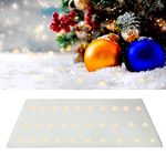 Gukasxi Christmas Snow Blanket with LED Lights Artificial Fake Snow Blanket 180 x 45 cm Large Fluffy Soft White Snow Blanket Fake Snow Cover Artificial Snow Carpet (White B - Warm Light)