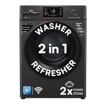 IFB 7 Kg 5 Star, DeepClean® Technology, AI Powered, WiFi, Fully Automatic Front Load Washing Machine (SERENA OXN 7012 CMS, PowerSteam®, 9 Swirl, Steam Refresh, Inbuilt Heater, Eco Inverter, Onyx)