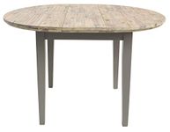 Florence round extended table (92-117cm). Stunning extendable kitchen table in Dove Grey. Quality round table.