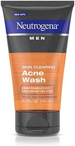 Neutrogena, Men Skin Clearing Daily Acne Face Wash with Salicylic Acid Acne Treatment NonComedogenic Facial Cleanser to Treat Prevent Breakouts, 150 millilitre (hfs-koi-zk-a3663)