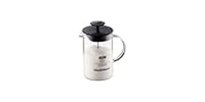 Bodum 1446-01 Latteo Milk Frother, Borosilicate Glass - 0.25 L, Black/ Transparent