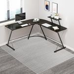 Azadx Office Chair Mat for Carpet Desk Chair Mat for Carpeted Floors Large Floor Mat for Office Chair on Low, Standard and No Pile Carpeted Floors Durable Carpet Protector Mat (51x 63'' Rectangle)