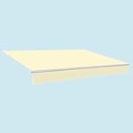 Greenbay 3.5x2.5m Garden Awning Replacement Fabric Top Cover Front Frill Cream