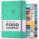 Clever Fox Food Journal - Daily Food Diary, Meal Planner to Track Calorie and Nutrient Intake, Stick to a Healthy Diet & Achieve Weight Loss Goals - Turquoise