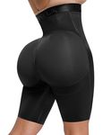 SHAPELLX Shapewear For Women Tummy Control High Waisted Body Shaper Shorts Butt Lifting Shapewear Higher Power Panties, A1-black, Large