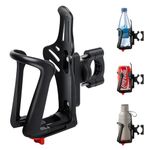 Ideashop Bike Water Bottle Holder, Universal Motorcycle Drink Holder Fits Handlebar & Frame with Screw Tool, Bicycle Bottle Cage Accessories for Kids Adults (Compatible with 2.16-2.95" Diameter Cup)