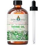 EVOKE OCCU Thyme Essential Oil 118ml, Pure & Natural Thyme Oil for Aromatherapy Diffuser,Fragrance DIY,Skin Care - 4 FL Oz