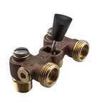 Watts 2T-M2 Duo-Cloz Manual Washing Machine Shutoff Valve with Brass Body, 1/2"