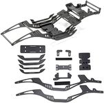 RC Frame Chassis Kit for 1/10 RC Rock Crawle, Gen3 Carbon Fiber LCG Chassis Rails Kit, Lightweight Thickened Cheater Rigs Frame Rails for 1/10 RC Rock Crawler Axial SCX10