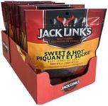 Jack Link's Beef Jerky 12x80g High In Protein, Low Fat, (Sweet And Hot)