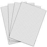 Wire Mesh Sheet 4 Pcs, Never Rust 304 Stainless Steel Fine Metal Rodent Mesh Panels, Air Brick Vent Mesh Cover for Mouse Rat Proof Insect Pest Control, 20 Mesh A4(210 x 300 mm)