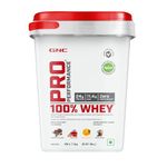 GNC Pro Performance 100% Whey Protein Powder | 8.8 Lbs : 4 KG (1 KG X 4 Flavour Pouches) + Bucket | 24g Protein | Chocolate Supreme | Kesar Pista | Mango Smoothie | Cafe Mocha | 5.5g BCAA | Boosts Strength & Endurance | Builds Lean Muscles | Fastens Muscle Recovery | Formulated In USA