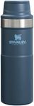 Stanley Classic Trigger Action Travel Mug – Leak Proof + Packable Hot & Cold Thermos – Double Wall Vacuum Insulated Tumbler for Coffee, Tea & Drinks – BPA Free Stainless-Steel Travel Cup, 16 Oz, Navy