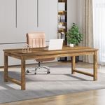 Tribesigns Modern Computer Desk, 63 x 31.5 inch Large Office Desk Computer Table Study Writing Table Workstation for Home Office, Brown Wood