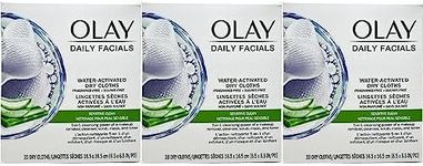 OLAY Daily Gentle Clean 5-in-1 Water Activated Cloths, 33 Count (Pack of 3)