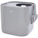 Modkat Litter Box Kit Includes Scoop and Reusable Liner (Gray)