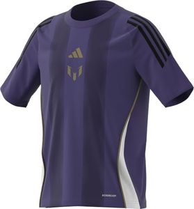 Adidas KVD83 Kids Soccer Short Sleeve T-Shirt, Messi Training Jersey, Unity Purple (IZ2999), 130