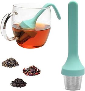 Fenshine Tea Infuser, Extra Fine Mesh Tea Cup Filter Silicone Handle Stainless Steel Tea Strainer Loose Tea Steeper for Loose Leaf Tea or Herbal Tea
