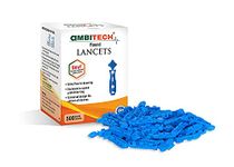 Ambitech Institution/Hospital Pack Glucometer Lancets | 500 Pieces| Pack Of 1| Made In India,blue