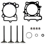 HWKWAZ Engine Intake Exhaust Valve Gasket Kit Compatible with Kawasaki KX250F 2004-2008 2005 2006 2007