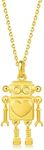 CHOW SANG SANG 999 24K Solid Gold Love Robot Pendant for Women 90514P | Not Include the Necklace