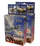 Tear-Aid Vinyl Seat Repair Kit, Type B Clear Patch for Vinyl and Vinyl-coated Materials, Works On Cars, Motorcycles, Jetski, Boats & More, Blue Box, 2 Pack