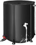 FAMIROSA 50 Gallon / 200L Collapsible Rain Barrel, 500D Oxford Cloth Rain Barrels to Collect Rainwater from Gutter, Portable Rain Water Collection System Catcher Container, Garden Water Storage Tank
