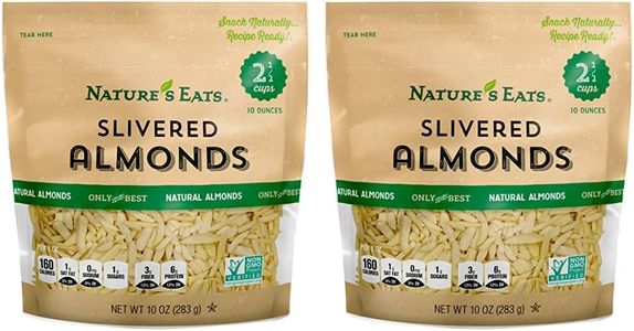 Nature's Eats Blanched Slivered Almonds, Natural, 10 Ounce (Pack of 2)