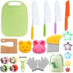 22PCS Wooden Kids Kitchen Knife, Cr