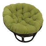 Blazing Needles Solid Microsuede Papasan Chair Cushion, 48" x 6" x 48", Mojito Lime