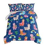 HOSIMA Kids Cute Llama Comforter Tw