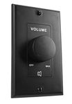 Rockville VOL70100 100 Watt 70v Black Wall Volume Control Zone Controller Box