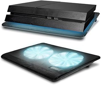 Eaxus® Padeax - Premium Kühler Geeignet für PlayStation 5/4 & Laptop/Notebook - ❄️ LED Lüfter Ständer Kompatibel mit PC, PS4, PS4 Pro, PS5 & Co.