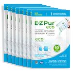 Eco Friendly Concentrated Laundry Detergent, 520 Loads - 8-Pack Refill, 40g Each, Mix with Water to Make 14.4L Lightly Scented Liquid, HE Compatible, Septic Safe - EZ Pur Eco