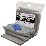 40L Spill Kit (Maintenance) UK Manufactured, Grey, Absorbs Non-Aggressive Oil and Water Based Fluids, For Indoor/Outdoor Use to contain General Liquid Spills, On-the-go Bag