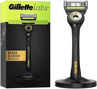 GilletteLabs Avec Barre Exfoliante, Rasoir Pour Homme De Gillette, 1 Manche - 1 Recharge De Lame, Idée Coffret Cadeau Homme