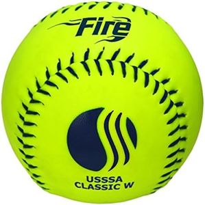 Baden USSSA Classic Plus Slowpitch Softballs - 11" Synthetic Cover for Durable Performance | Official Game Balls, Ideal for Tournaments & Leagues | 12-Pack