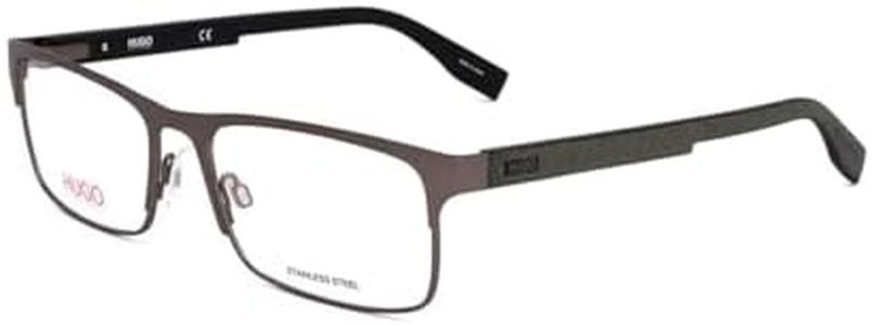 HUGO HG 0293 Eyeglasses Matte Ruthenium / Clear Lens