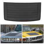 ECOTRIC Black Hood Vent Hood Louver Compatible with 2006-2010 Hummer H3 Air Vent Grille Panel Replace for Part Number GM 20880500 15231746 15836982 15298497