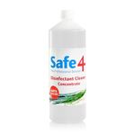 Safe4 Odourless Concentrated Disinfectant Cleaner (900ml)